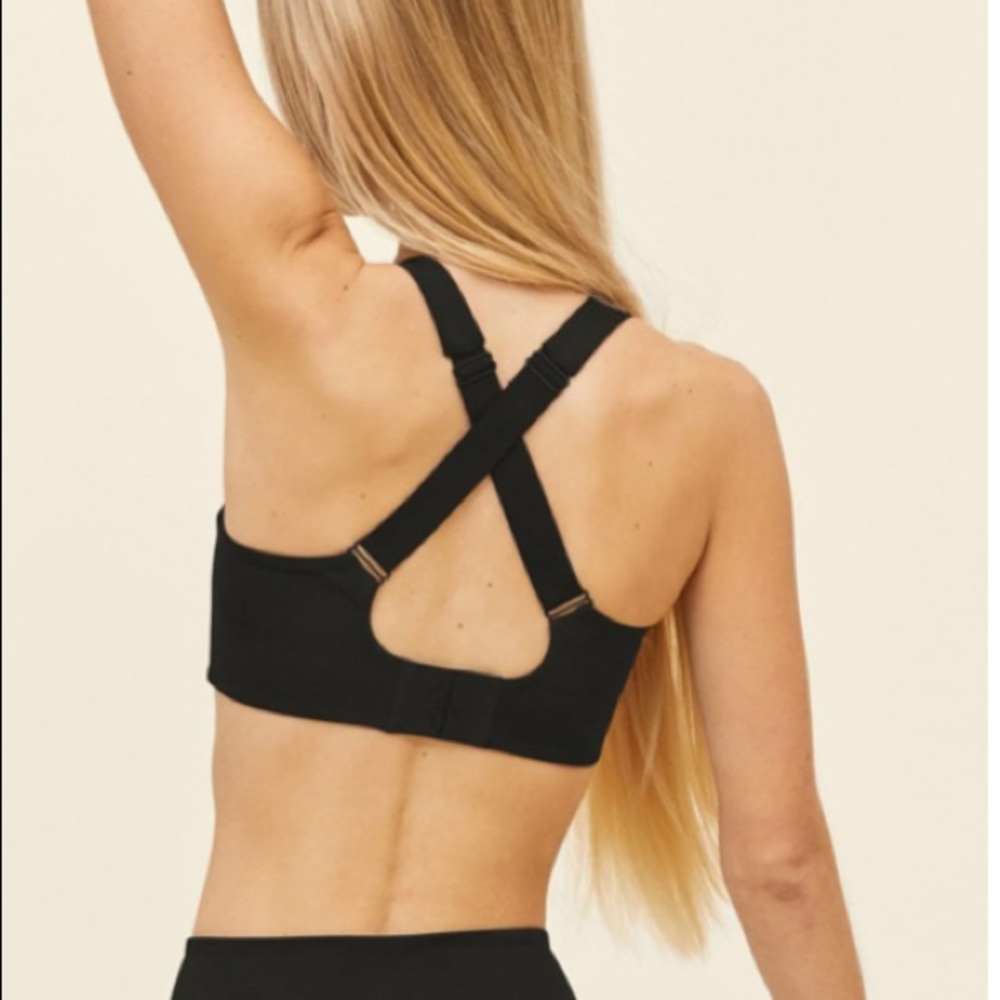 Girlfriend Collective Black Simone High Support Bra
